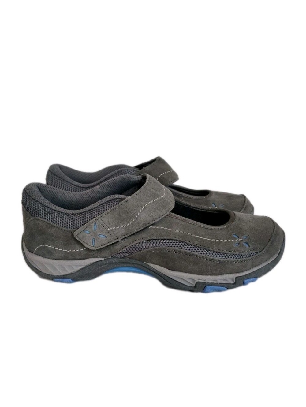 Ryka Nitracel Womens Size 9.5W Suede Leather Walking Shoes Mary Jane Style
